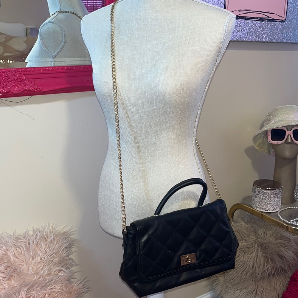 Quilted Faux Leather Bag